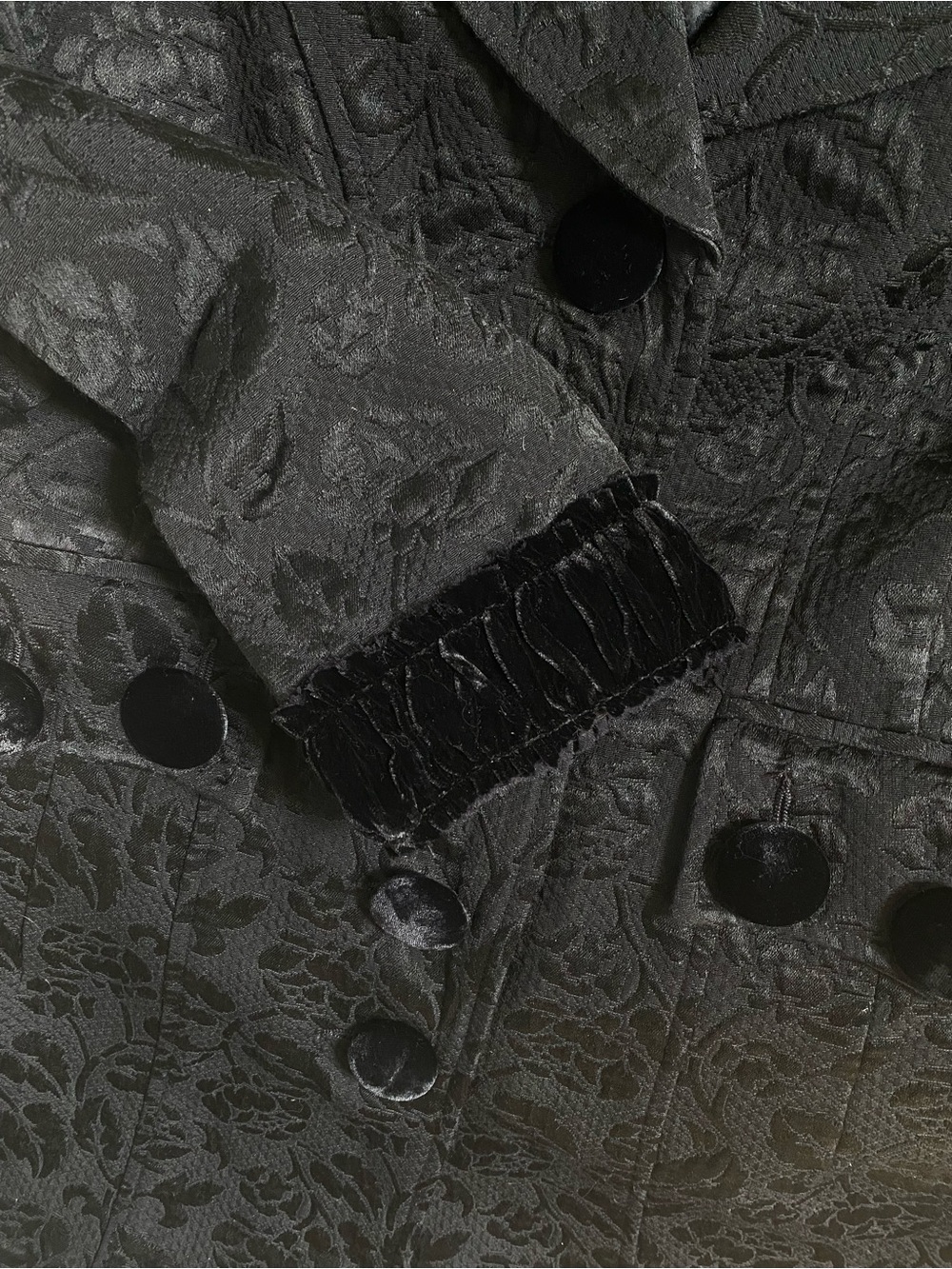 {Nanette Lepore} Jacquard and Velvet Coat - Picture 5 of 8